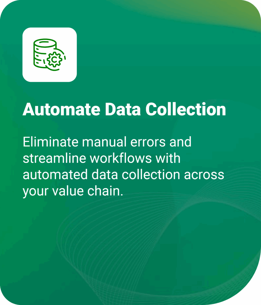 Automated ESG data collection and workflow integration