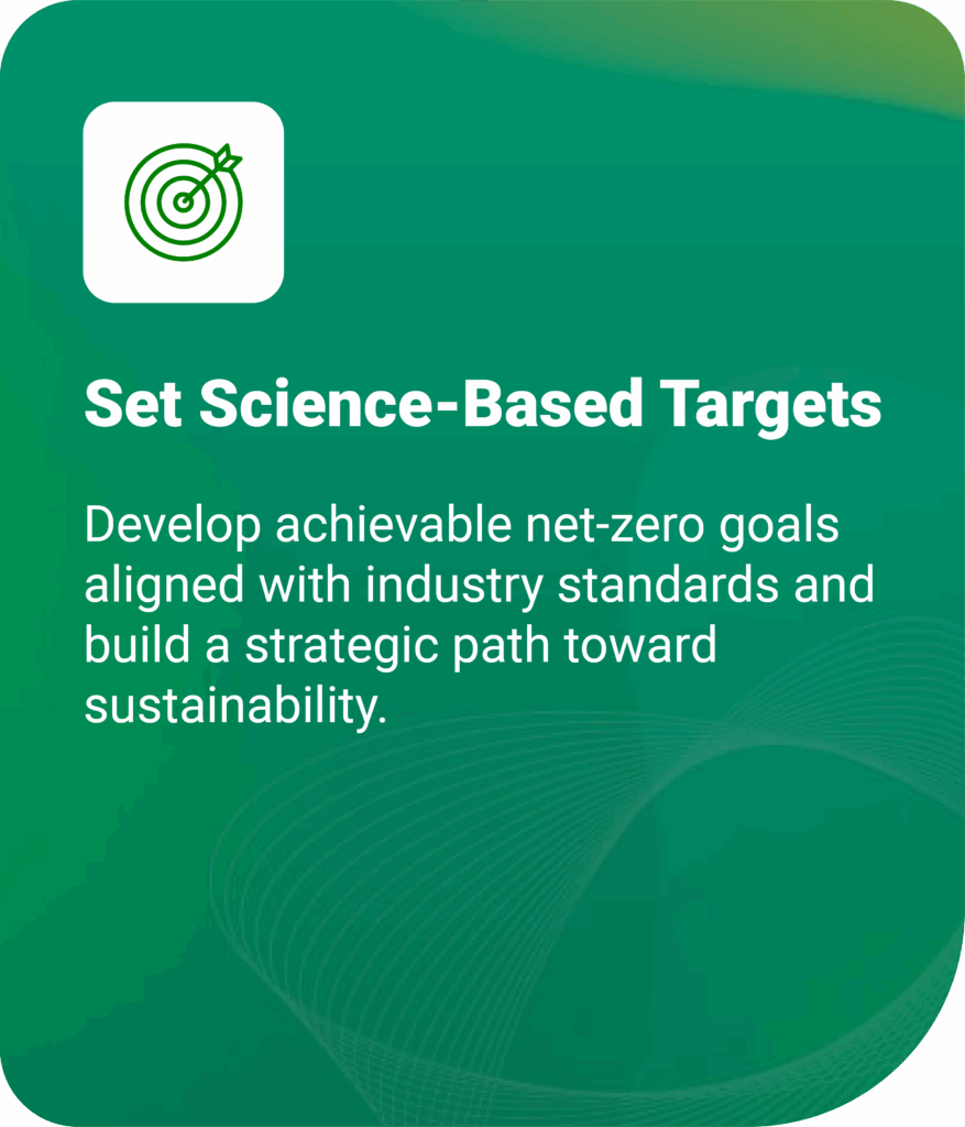 Science-based net zero targets and sustainability planning
