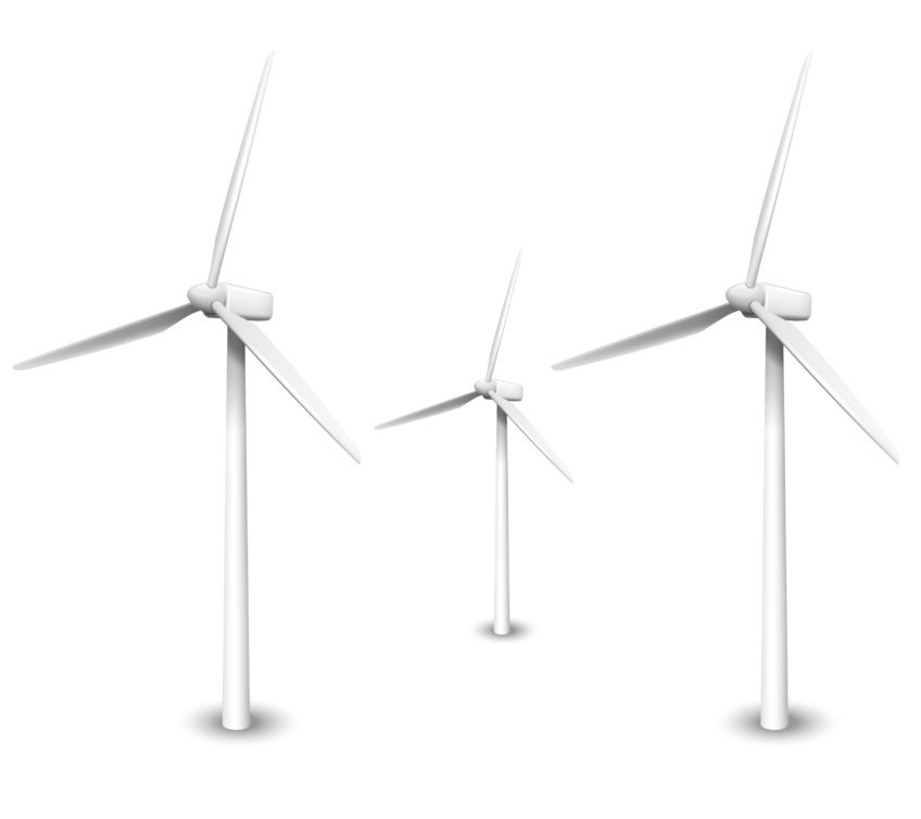 Wind turbines generating renewable energy supporting net zero emissions and sustainable climate action