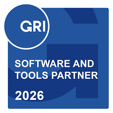 GRI Software and Tools Partner 2026 certification logo for sustainability reporting solutions